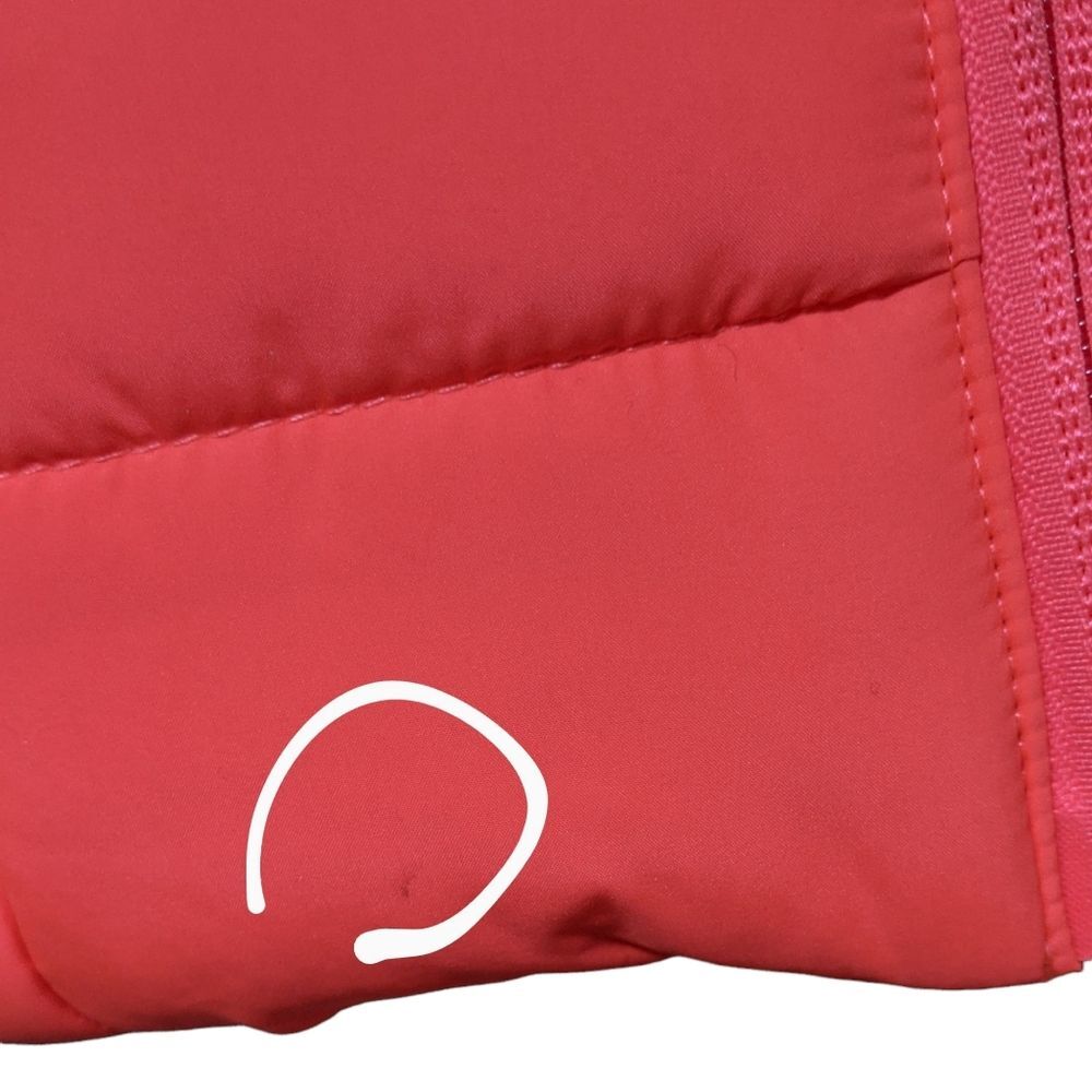 Puma puffy vest bright orange , Coral super front, outerwear, layer girls XS 5/6 - Picture 8 of 10